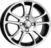 K&K Каскад (КС430-01) 5,5х14 ЕТ 35 4х100 4x114,3 67,1 алмаз черный